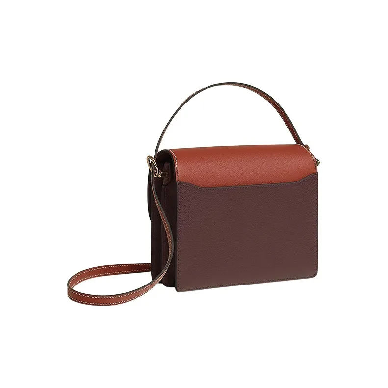 HERMES Roulis Evercolor Calfskin Shoulder Bag Crossbody Bag Mini Women's Saddle Red/Ochre-2