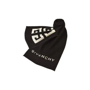 GIVENCHY Silk Scarf Unisex Black