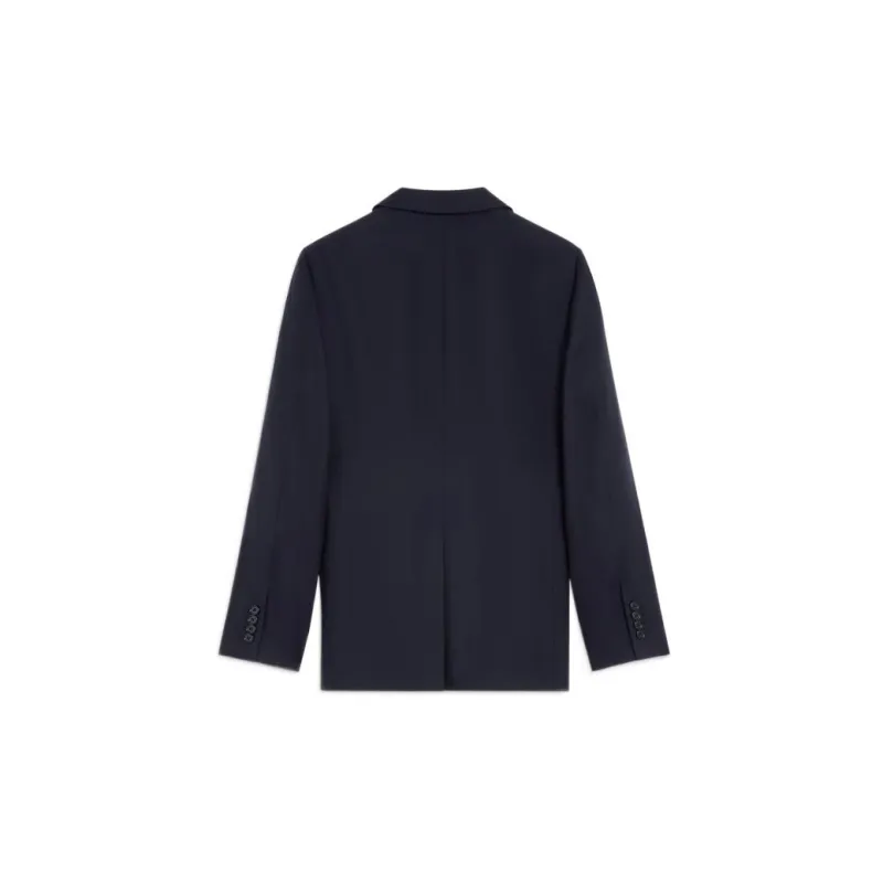 CELINE FW22 Business Suits Coats Men's Navy Blue-1