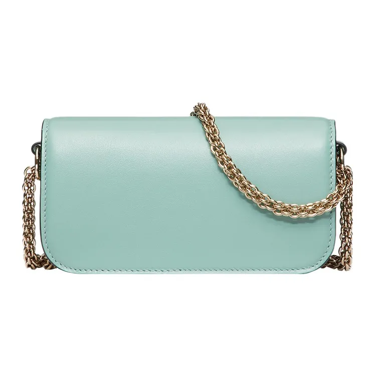Valentino Faux Crystal Shoulder Bag, Crossbody Bag, Handbag Mini Women's Blue-3