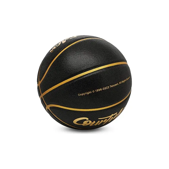 COURTMAN x QQfamily PU Basketball Black Gold Size 7 Standard Ball Training-2