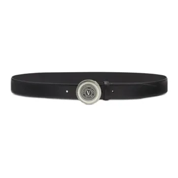 VERSACE JEANS COUTURE Leather Belts Men Black