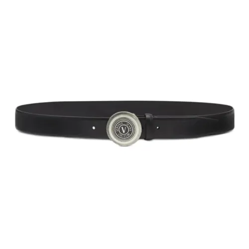 VERSACE JEANS COUTURE Leather Belts Men Black