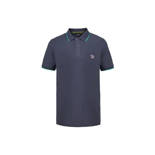 Paul Smith Polo Shirts Men Black Gray