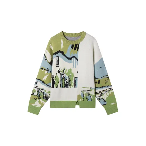 DIALOGUE Sweaters Women's Van Gogh Colorblock