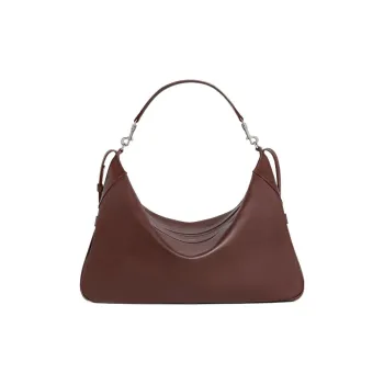 CELINE Romy Collection Soft Cow Leather Shoulder Bag, Crossbody Bag, Handbag Tubas Men's Chestnut