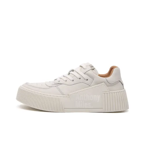 Anthony Miles Skateboard Shoes Men Low Top Ecru