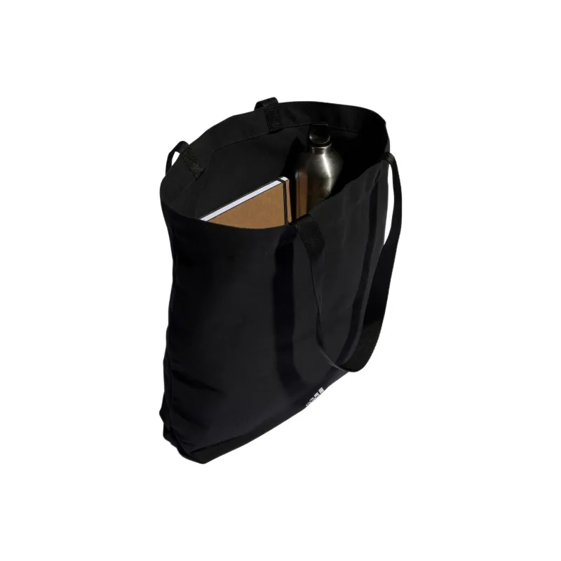 Adidas Cotton Patchwork Canvas Tote Bag Shopping Bag Canvas Bag Handbag Regular Unisex Black-3