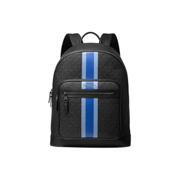 MICHAEL KORS Hudson Polyester Backpack Men's Black & Blue