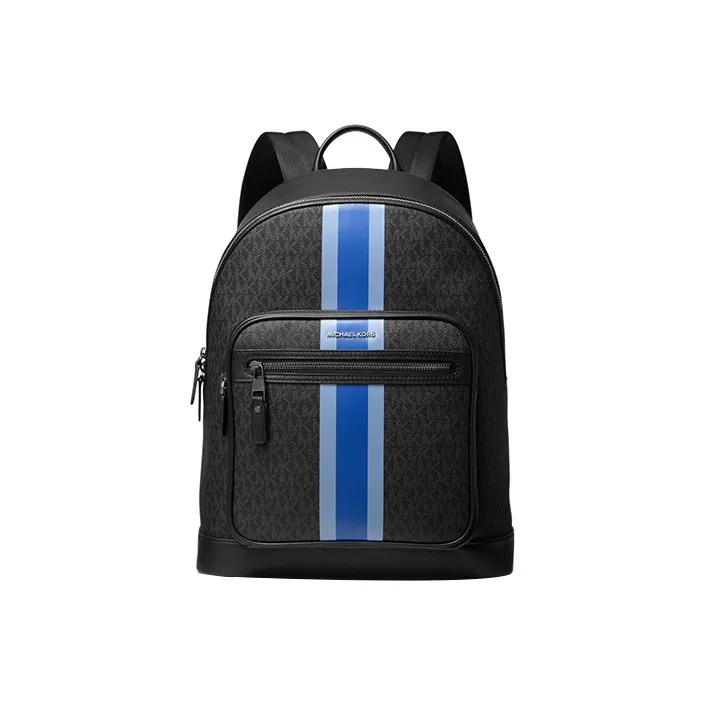 MICHAEL KORS Hudson Polyester Backpack Men's Black & Blue-0