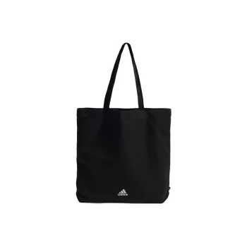 Adidas Cotton Patchwork Canvas Tote Bag Shopping Bag Canvas Bag Handbag Regular Unisex Black
