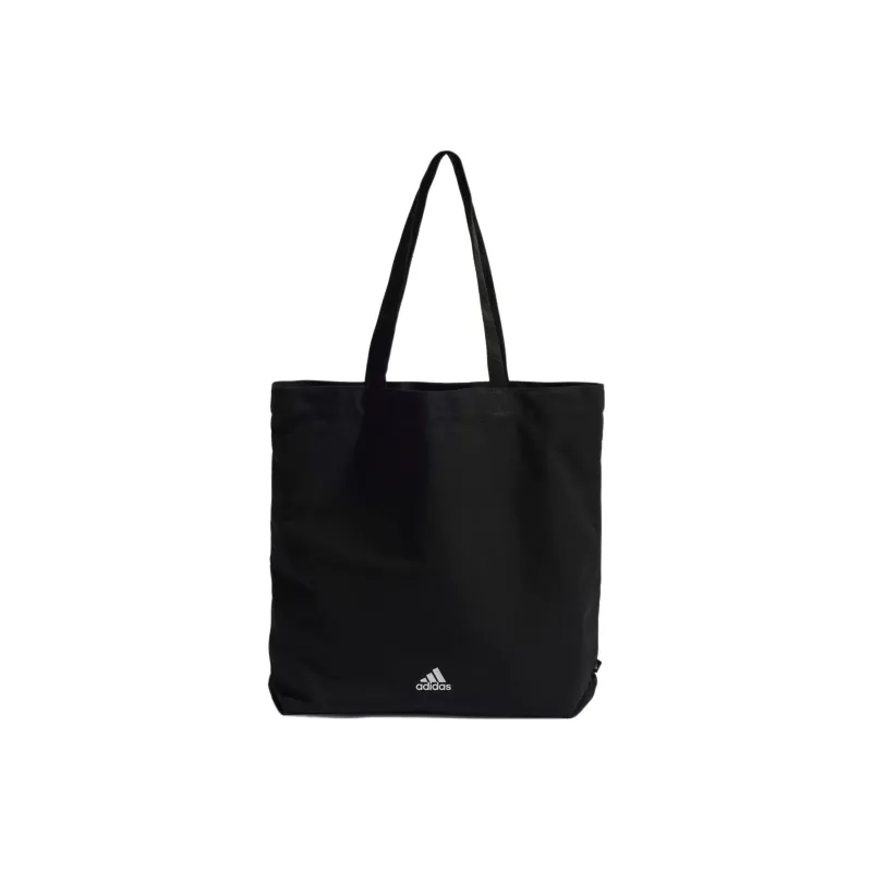 Adidas Cotton Patchwork Canvas Tote Bag Shopping Bag Canvas Bag Handbag Regular Unisex Black-0