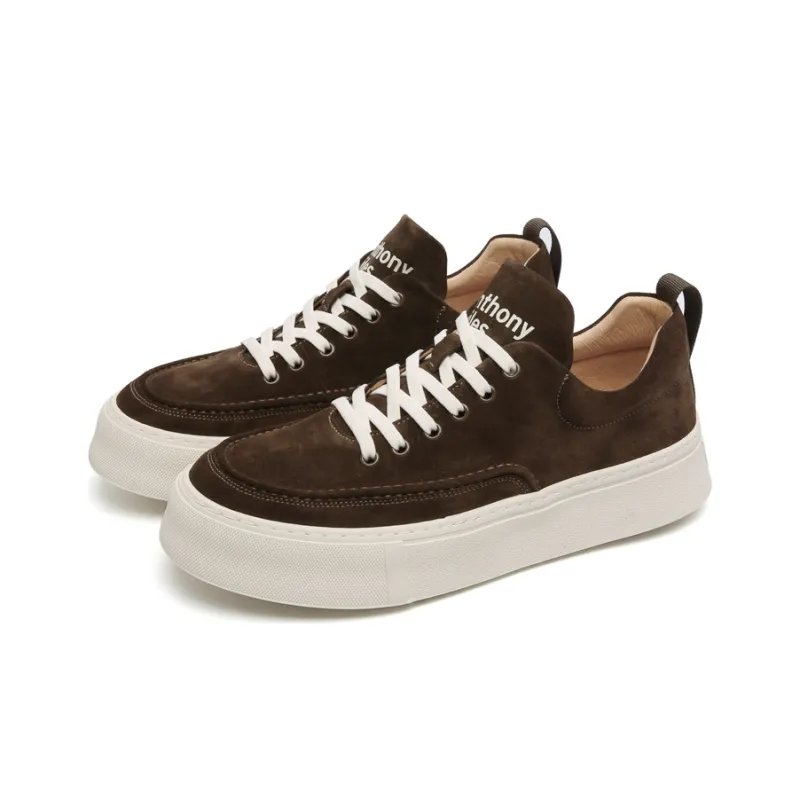 Anthony Miles Stylish Skateboarding Shoes Men's Coffee-1