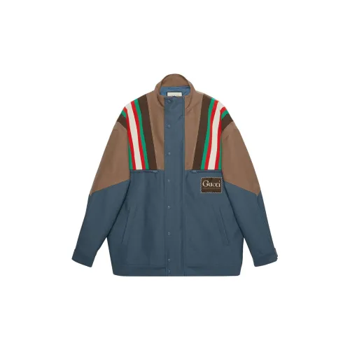 GUCCI Jackets Men Blue