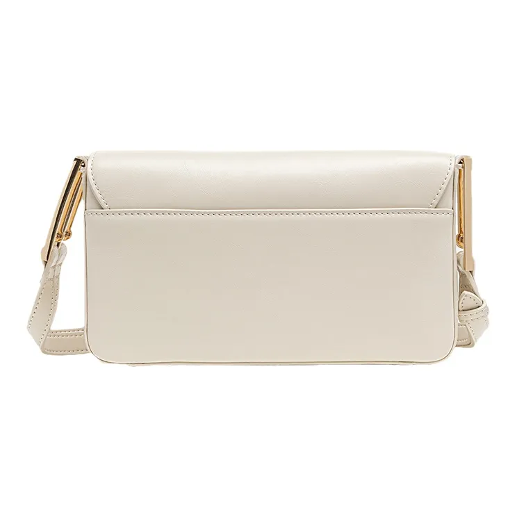 VANESSA HOGAN Vh Classic Series Cow Leather Crossbody Handbag Shoulder Bag Women's Ecru-2