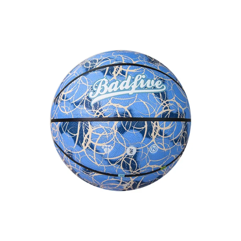 LiNing Rubber Basketball Heather Colorful Blue Size 7 Training Unisex-2