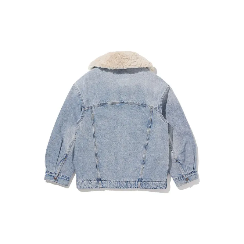 Levis FW22 FW22 Denim Jacket Loose Fit Women's Denim Jacket Blue Women's Blue-1