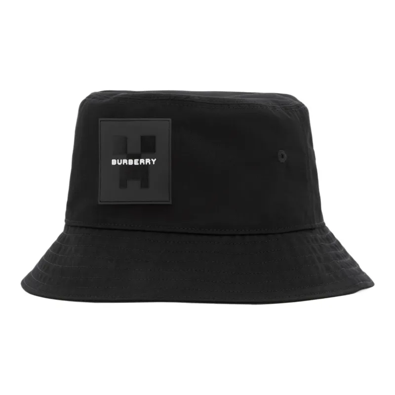 Burberry X Minecraft Logo Applique Cotton Gabardine Bucket Hat-1