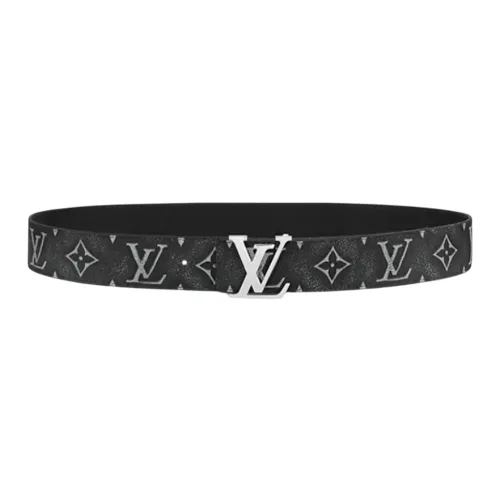 LOUIS VUITTON Leather Belts Men Black