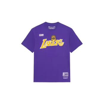 Mitchell & Ness T Shirt Unisex Purple