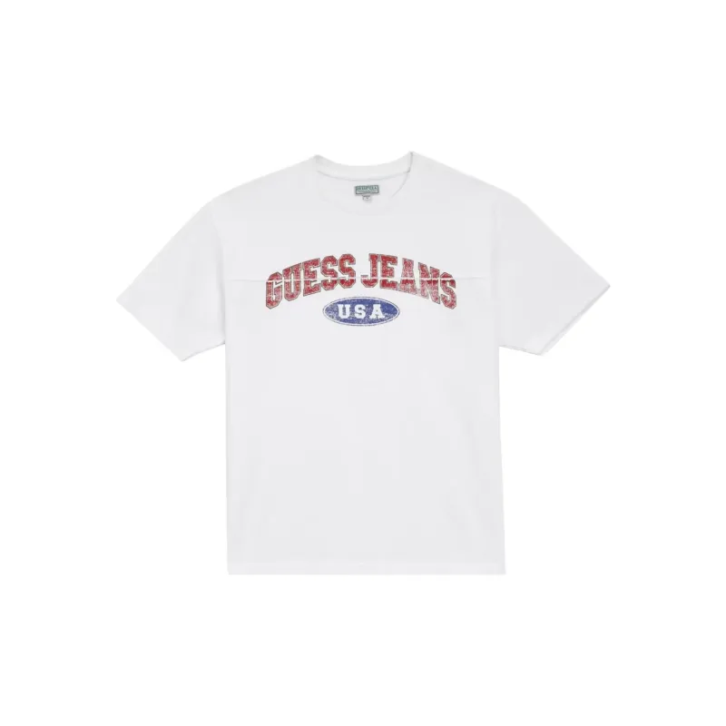 GUESS FW22 T Shirt Unisex White-0