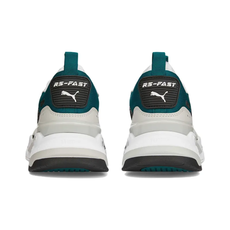 PUMA RS-Fast Limiter Suede Anti-Slip Wear-Resistant Low-Top Sports Casual Shoes Unisex White Green-4