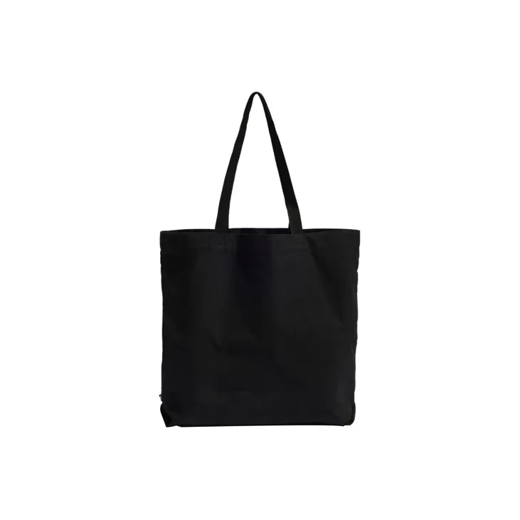 Adidas Cotton Patchwork Canvas Tote Bag Shopping Bag Canvas Bag Handbag Regular Unisex Black-2