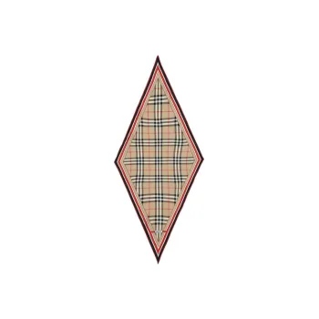 Burberry Checked Diamond Shape Scarf