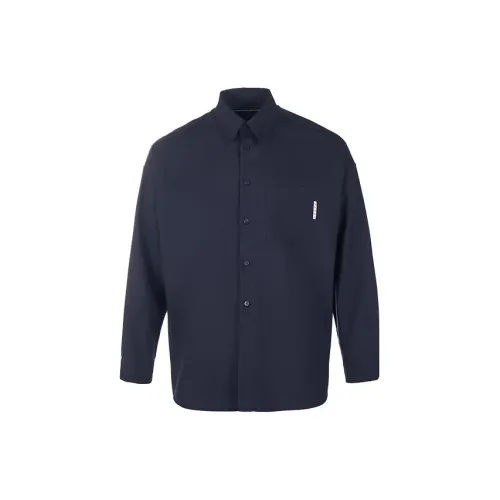 MARNI Shirts Men Blue Black