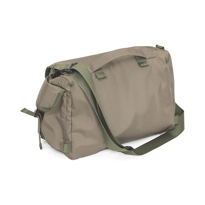 MYEDITION Nylon Messenger Bag Travel Bag Unisex Black-14