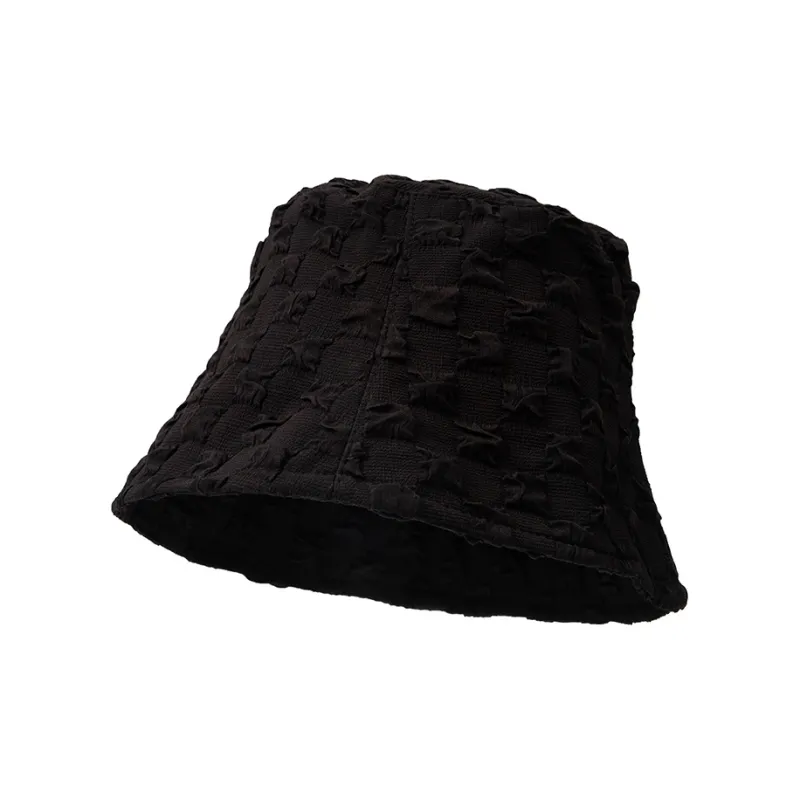 BAIJUAN Polyester Bucket Hats Women's Black, White-1