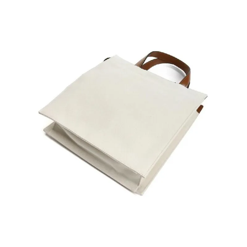 MARNI Cow Leather Handbag, One Shoulder Strap Women's White-4