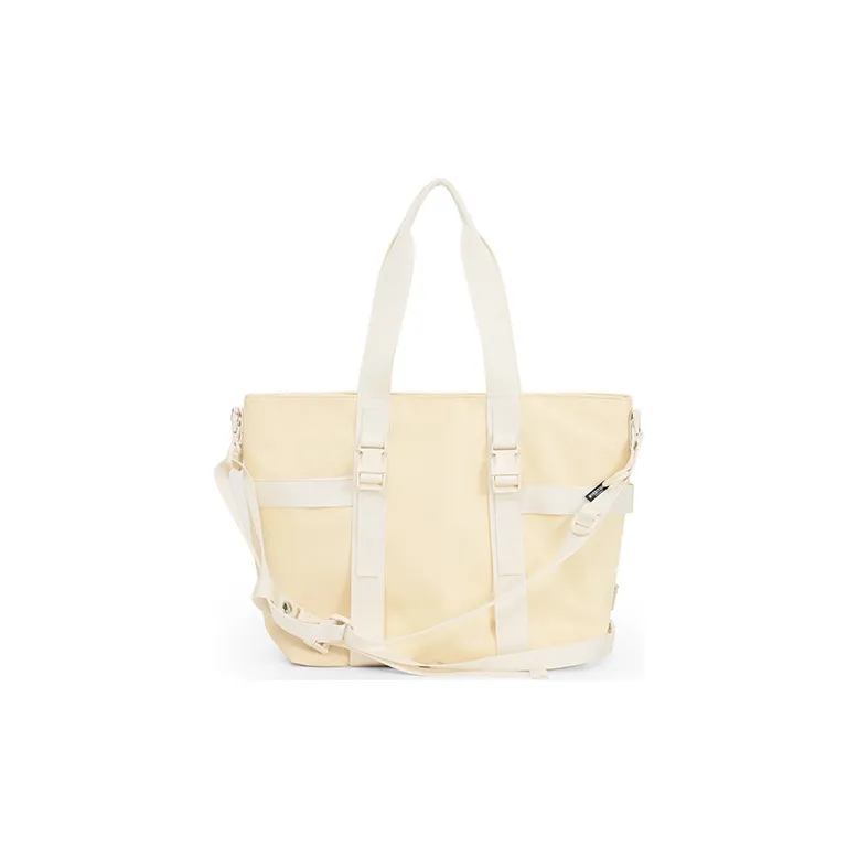 MYEDITION Nylon Fabric Versatile Tote Bag Shoulder Bag Regular Unisex Ecru Small Size/Khaki Small Size-2