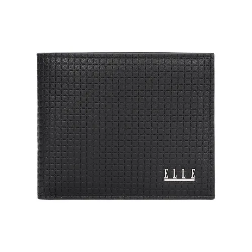 ELLE HOMME Wallets Black Short Horizontal Style