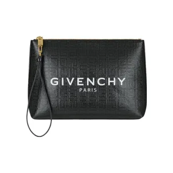 GIVENCHY 4G Cotton Wallet Large Size Women's Black