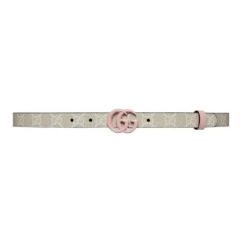GUCCI Letter Logo Minimalist Style Fashion Versatile Smooth Buckle Leather Belts Women's Width  2cm