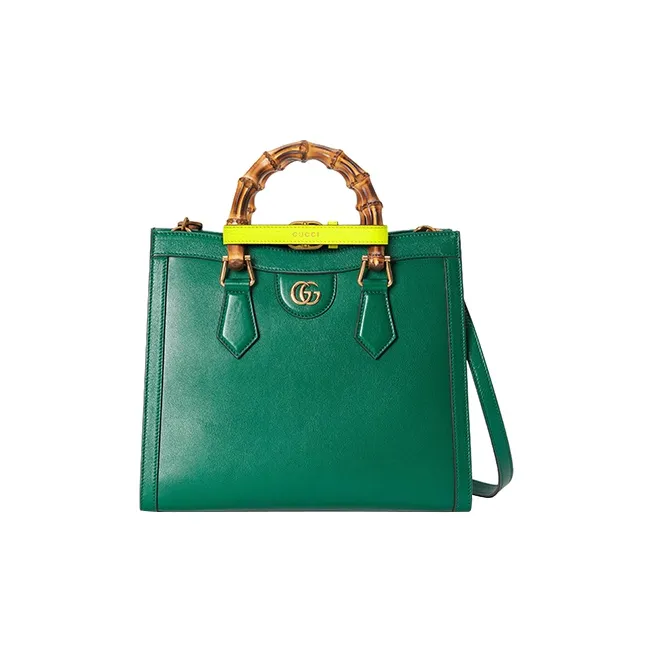 GUCCI Diana Leather Bag Strap Women's Yellow-2