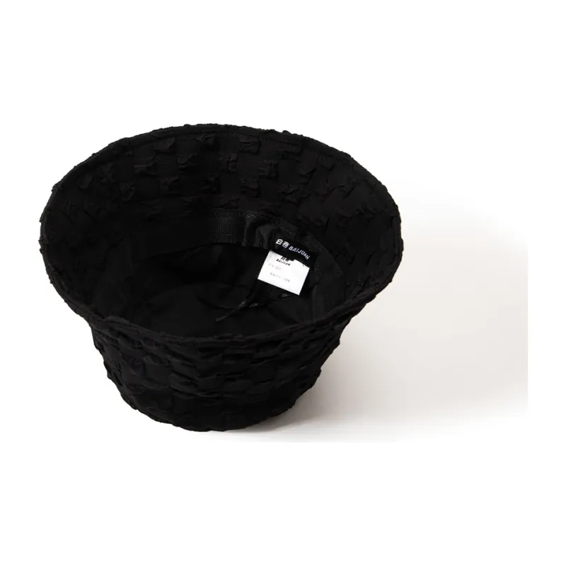 BAIJUAN Polyester Bucket Hats Women's Black, White-4