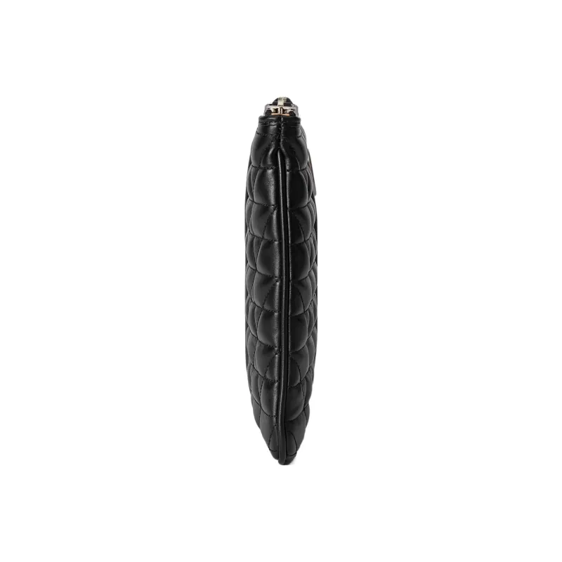 GUCCI GG Marmont Quilting Leather Clutch Women's Black-3