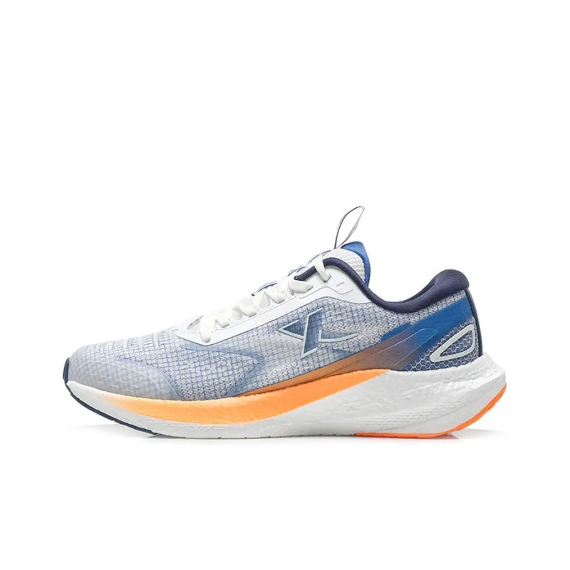 XTEP Cushioning Low-Top Running Shoes Men's White Blue-0