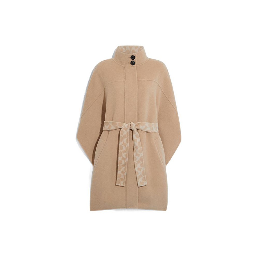 Coach cape coat best sale