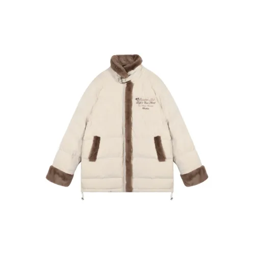 BEERBRO Parka Coats Unisex Apricot