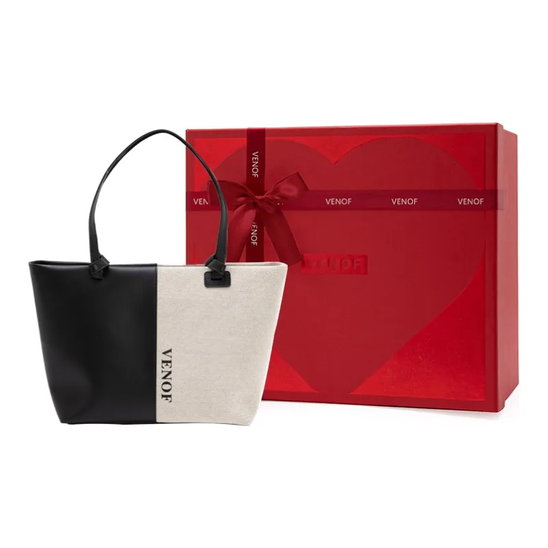 VENOF Cow Leather Tote Bag Shopping Bag Shoulder Bags Large Size Women's Moonlit Coffee * Cloudy Black-15