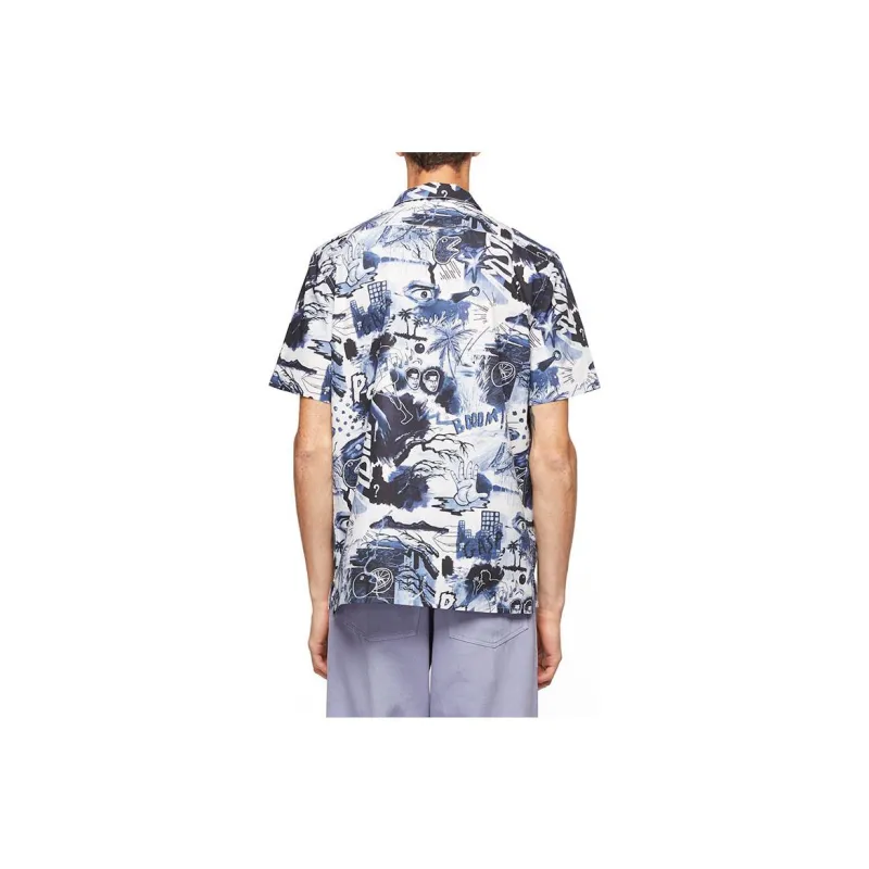 Paul Smith Shirts Men Gray Blue-1