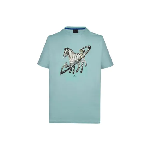 Paul Smith T-Shirts Men Turkish Blue