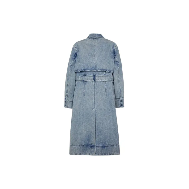 COACH FW22 Trench Coat Women's Blue-1