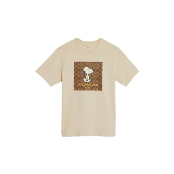 COACH T Shirts Men Khaki