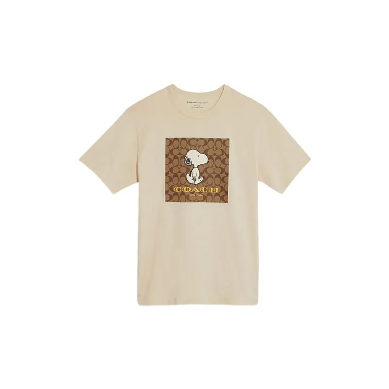 COACH T Shirts Men Khaki-0