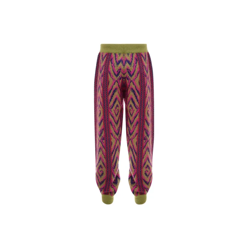 GUCCI G Rhombi Wool Knit Trouser-1