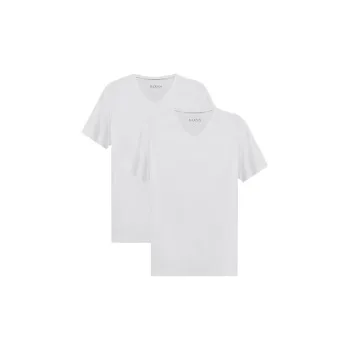 HUGO BOSS T Shirts Men 2 Piece Set White+White